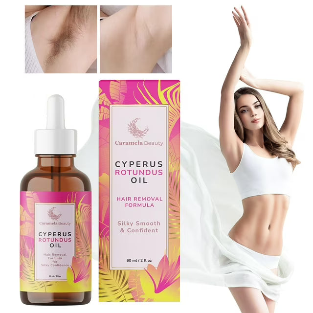 Aceite de Cyperus Rotundus para Reducción del Vello Corporal | Fórmula Natural 60 ml