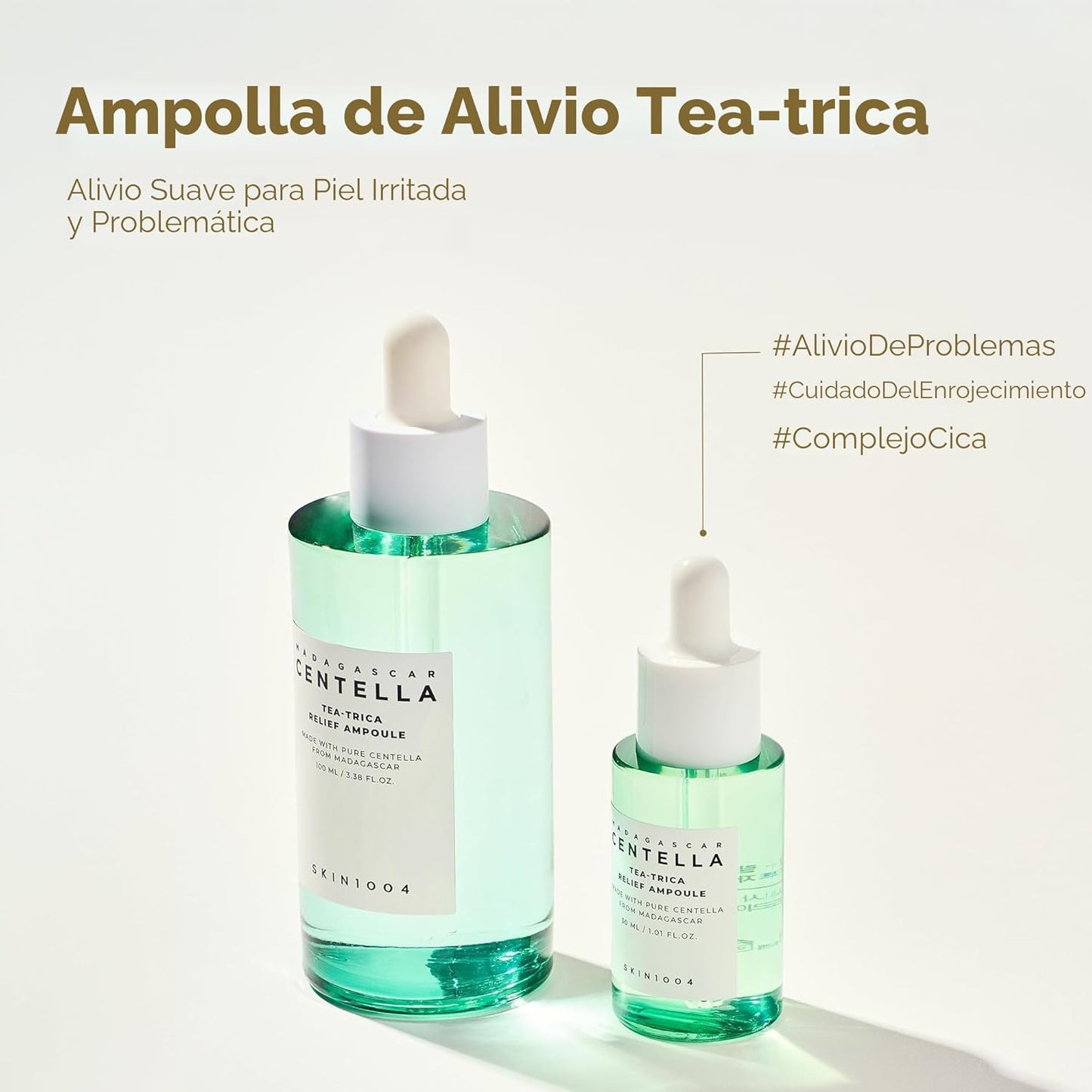 ENVIO GRATIS - Madagascar Centella Ampoule Kit – Set de 4 Sérums Coreanos Hidratantes y Calmantes (30 ml c/u)