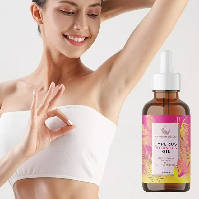 Aceite de Cyperus Rotundus para Reducción del Vello Corporal | Fórmula Natural 60 ml